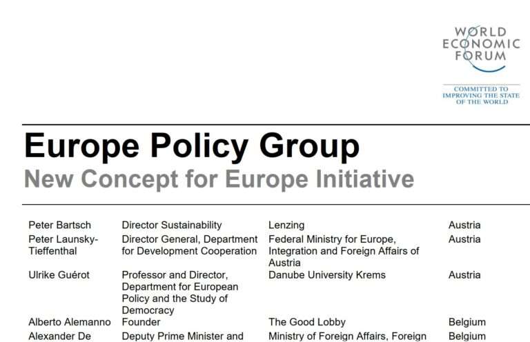 Ulrike Guérot war Mitglied der WEF Policy Group